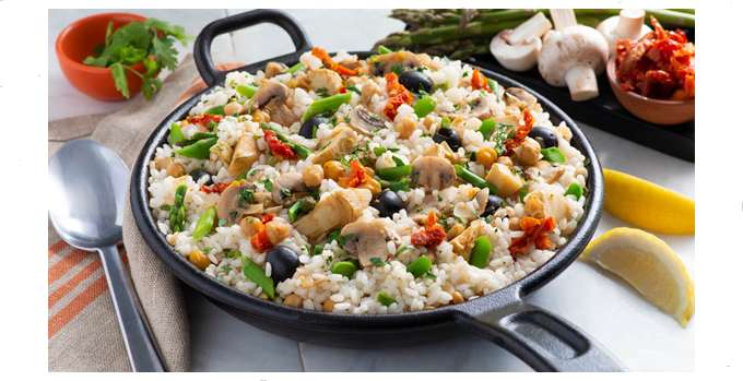 Paella vegetariana