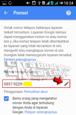 cara mengganti password gmail lewat hp