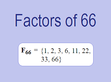 Factors of 66