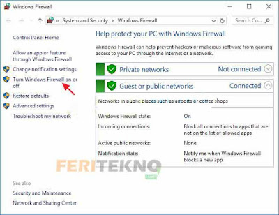  Firewall ini sangat berkhasiat sekali untuk mengidentifikasi virus yang ada di internet supa Cara Mematikan Firewall Pada Windows 7, 8 dan 10