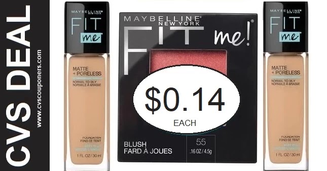 Almost FREE Maybelline Fit Me Foundation CVS Deal