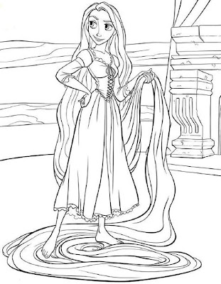  Tangled Coloring Pages Free 