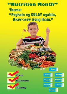 2nd place electronic poster in Manay NHS Nutrition month celebration 2012