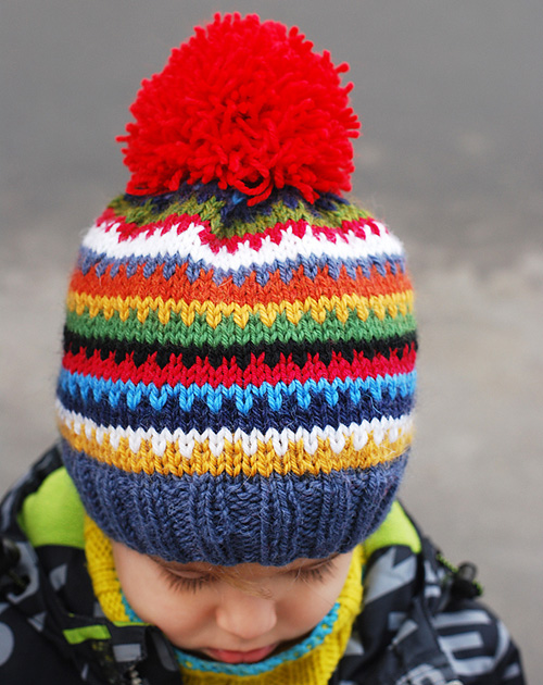 Scrappy Ski Hat - Free Pattern