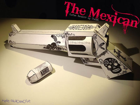The Mexican Revolver Paper Toy