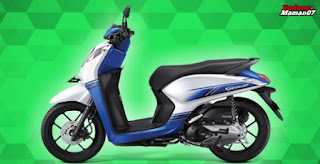 Motor Genio Matic CBS-ISS Warna Putih Biru