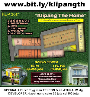 jual Perumahan baru KLIPANG THE HOME Semarang Timur Harga jual termurah desain mewah minimalis strategis bit.ly/klipangthehome