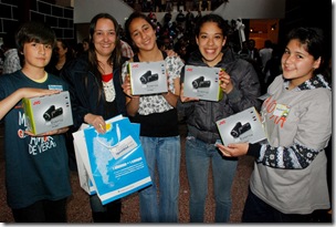 Alumnos ganadores del concurso de Conectar Igualdad