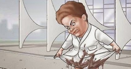 Resultado de imagem para dilma na lama