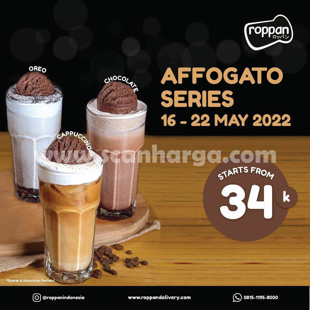 ROPPAN Promo Affogato Series harga mulai Rp. 34.000