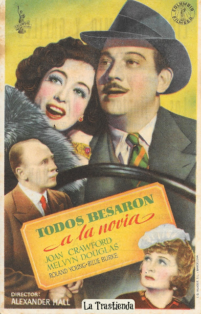 Programa de Cine - Todos Besaron a la Novia - Joan Crawford - Melvyn Douglas