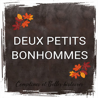 Deux petits bonhommes   - Paroles de la comptine d'automne pour les enfants