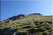 Fuerte pendiente hasta la cima