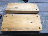 3/4 inch holes drilled