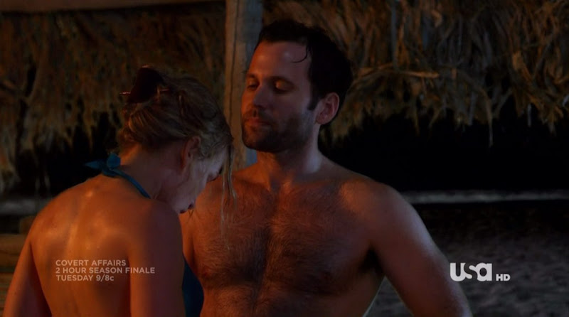 Eion Bailey Shirtless on Covert Affairs s1e09