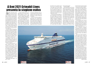 GIUGNO 2021 PAG. 48 - A Bmt 2021 Grimaldi Lines presenta la stagione estiva