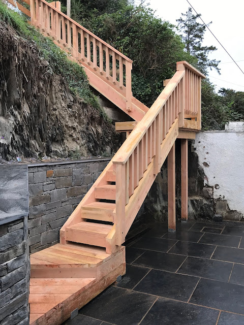 Douglas fir staircase