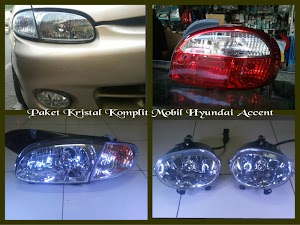 HEAD LAMP ACCENT KRISTAL - SET VARIASI ACCENT