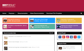 Best Result - The Best Job Portal Blogger Template