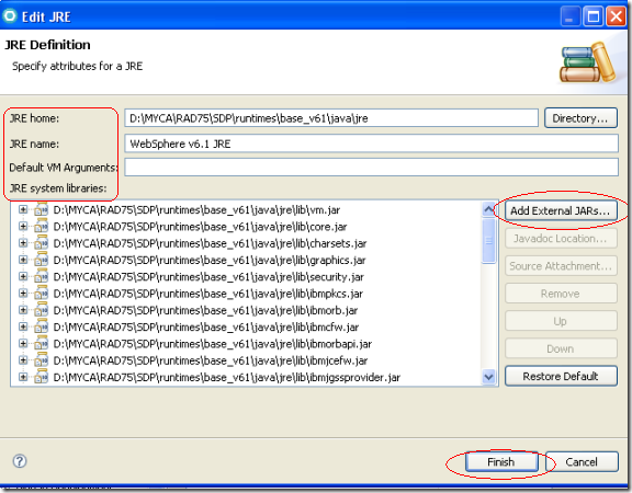 Add-InstalledJRE-WebSphere-App-Server-Rad