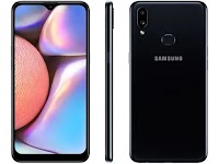 Smartphone Samsung Galaxy A10s 32GB Preto - 4G 2GB RAM 6,2” Câm. Dupla + Selfie 8MP