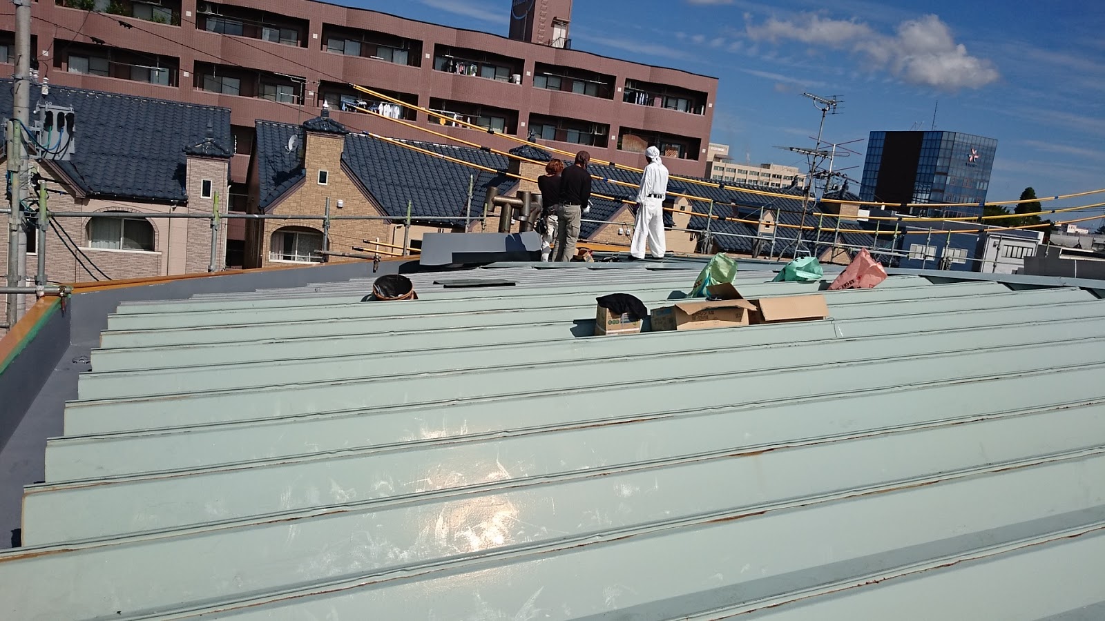 ブログ ブリキ日記 箱雨どい 大型店舗 改修工事 新潟市中央区
