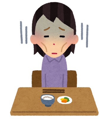 拒食症のイラスト