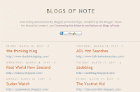 Blogs of Note