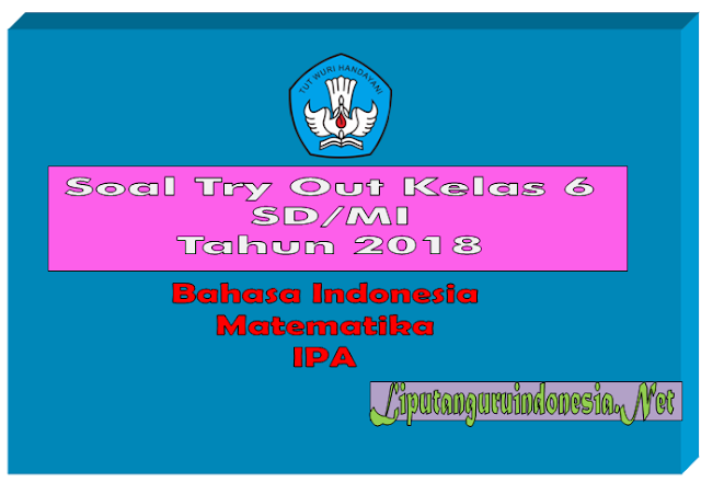 Download Soal Try Out Kelas 6 SD/MI 2018 lengkap dengan kunci jawaban 