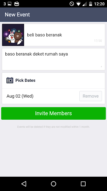 Cara Membuat Event Di Line