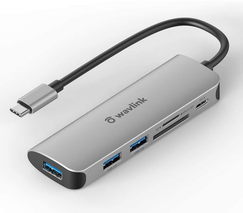 WAVLINK 6-in-1 USB C Hub Mini Docking Station