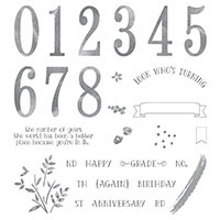 Number of Years stamp set from Stampin' Up!