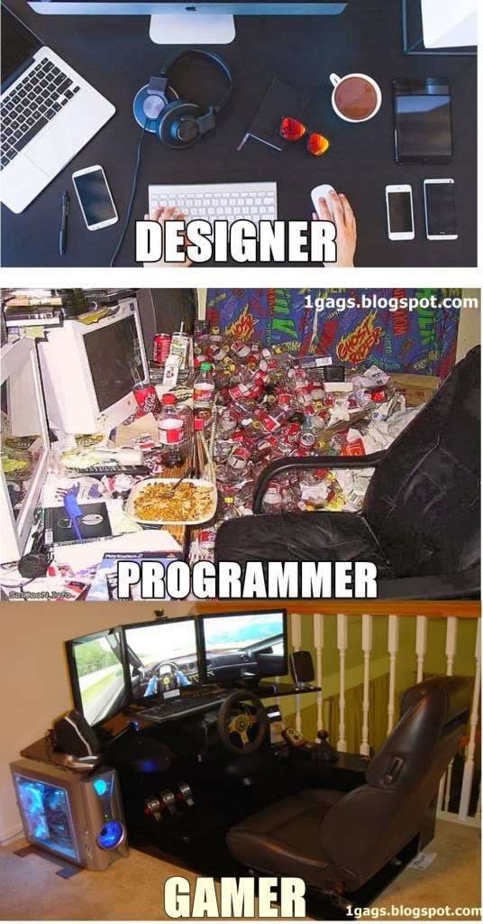 Designer VS Programmer VS Gamer