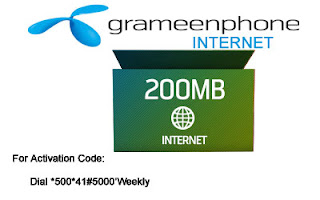 Grameenphone Internet-200MB offer-2TK