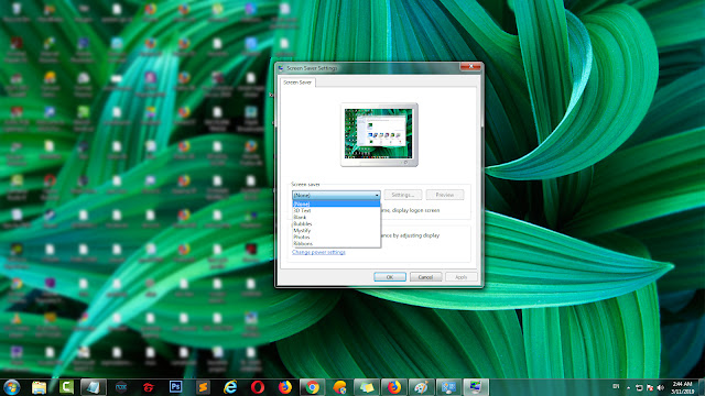 Cara Mengganti Screen Saver
