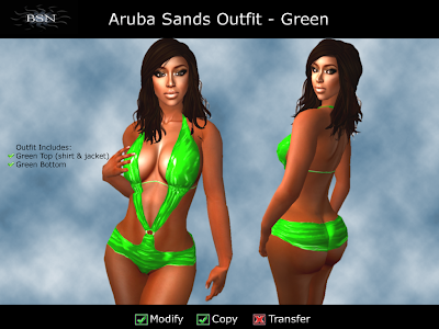 BSN Aruba Sands Outfit - Green