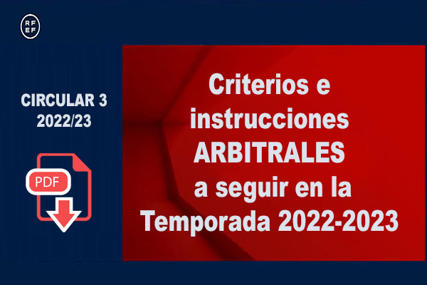 RFEF-CTA: directrices arbitrales para la 2022-2023 - Noticias Reglamentos Árbitros Fútbol