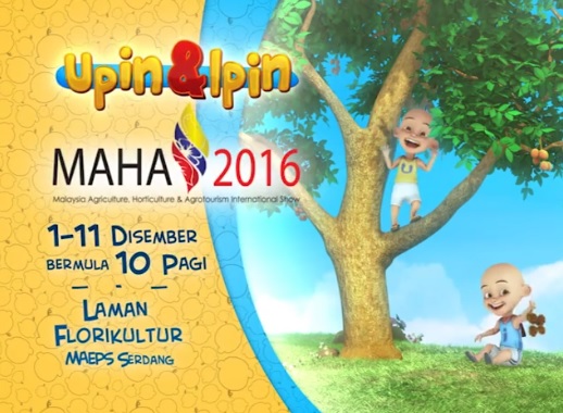 jumpa upin dan ipin di MAHA 2016