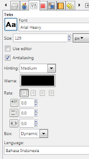 Membuat text 3D dengan GIMP