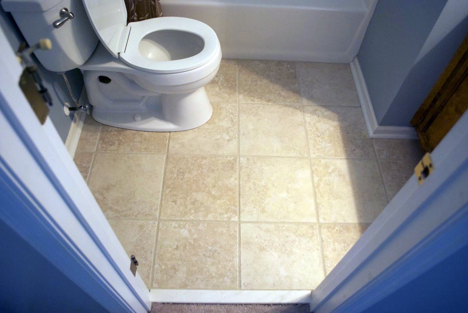 country bathroom colors Below is the downstairs bathroom before grouting