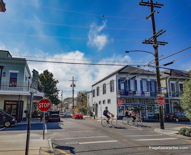 Bairro histórico do Faubourg Marigny, em Nova Orleans