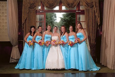 Aqua Blue Bridesmaid Dresses Image