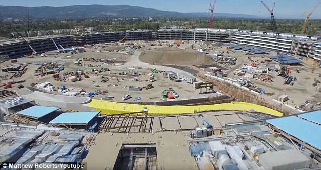 apple campus 2 construccion vista general