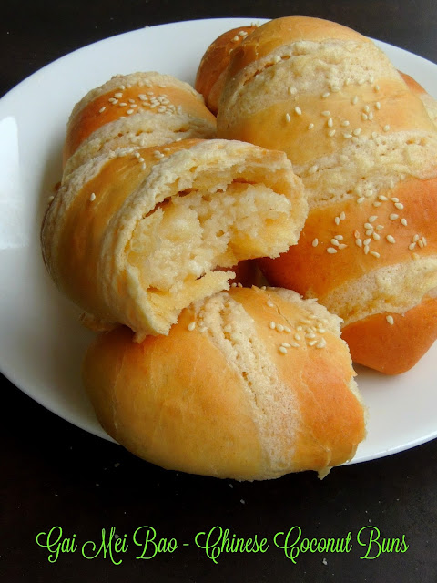 Gai Mei Bao,Gai Mei Bau,Chinese Coconut Buns