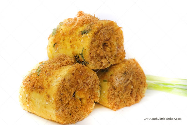 Chicken Floss Roll ( Roti Gulung Abon Ayam)