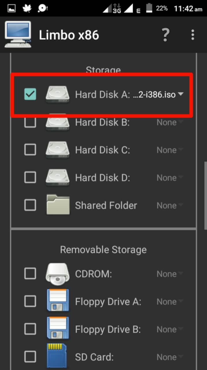 Limbo hardware settings