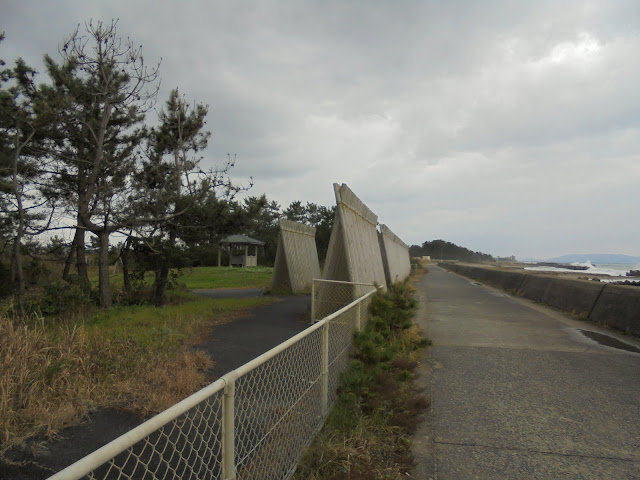 左手は米子東病院の松林公園