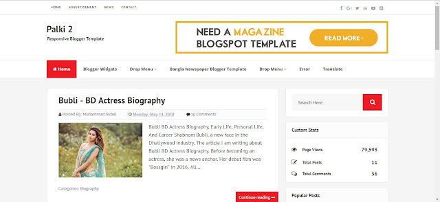 Top 6 SEO and Adsense Friendly Blogger Templates 2018-19