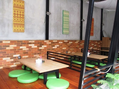 desain kafe lesehan modern terbaru