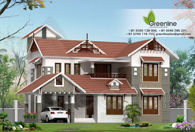 Modern Home Design Plans on Modern Stylish Kerala Home Elevation Of 2180 Sq Ft House